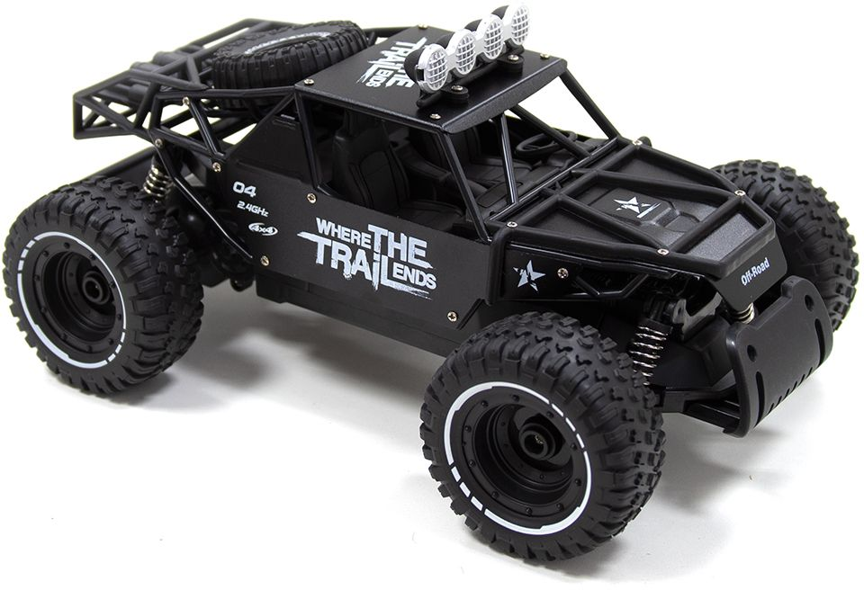 Автомобіль Off-Road Crawler на р/в Race (Матовий Чорний, Метал. Корпус, Аккум.6V, 1:14)фото6