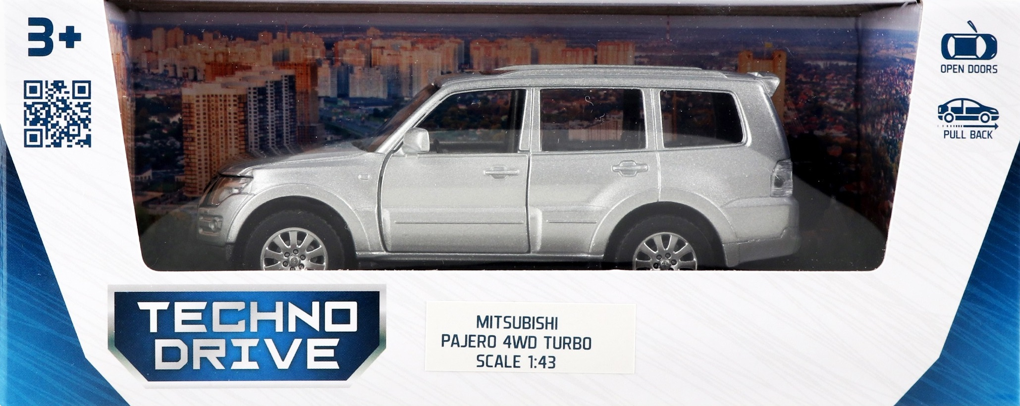 Автомодель - Mitsubishi Pajero 4Wd Turbo (Серебристый) (250282) фото 12