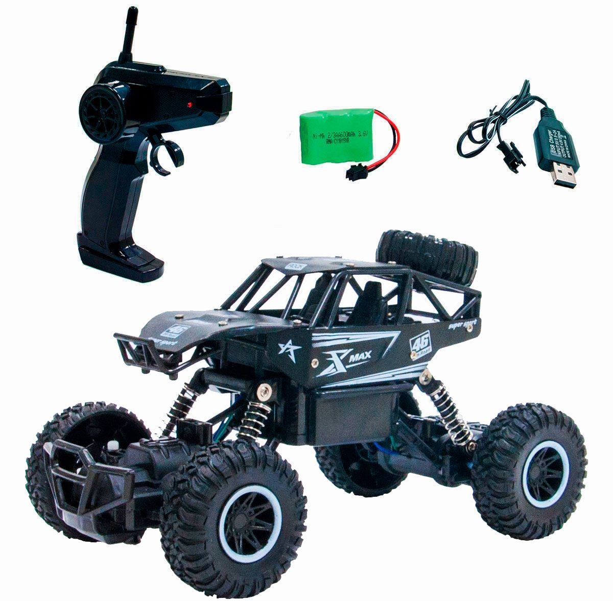 Автомобіль Off-Road Crawler на р/у Rock Sport (Чорний, Акум. 3,6V, Метал. Корпус, 1:20)фото8