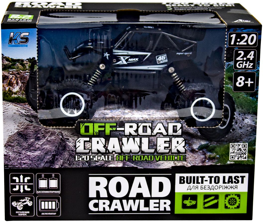 Автомобіль Off-Road Crawler на р/у Rock Sport (Чорний, Акум. 3,6V, Метал. Корпус, 1:20)фото11