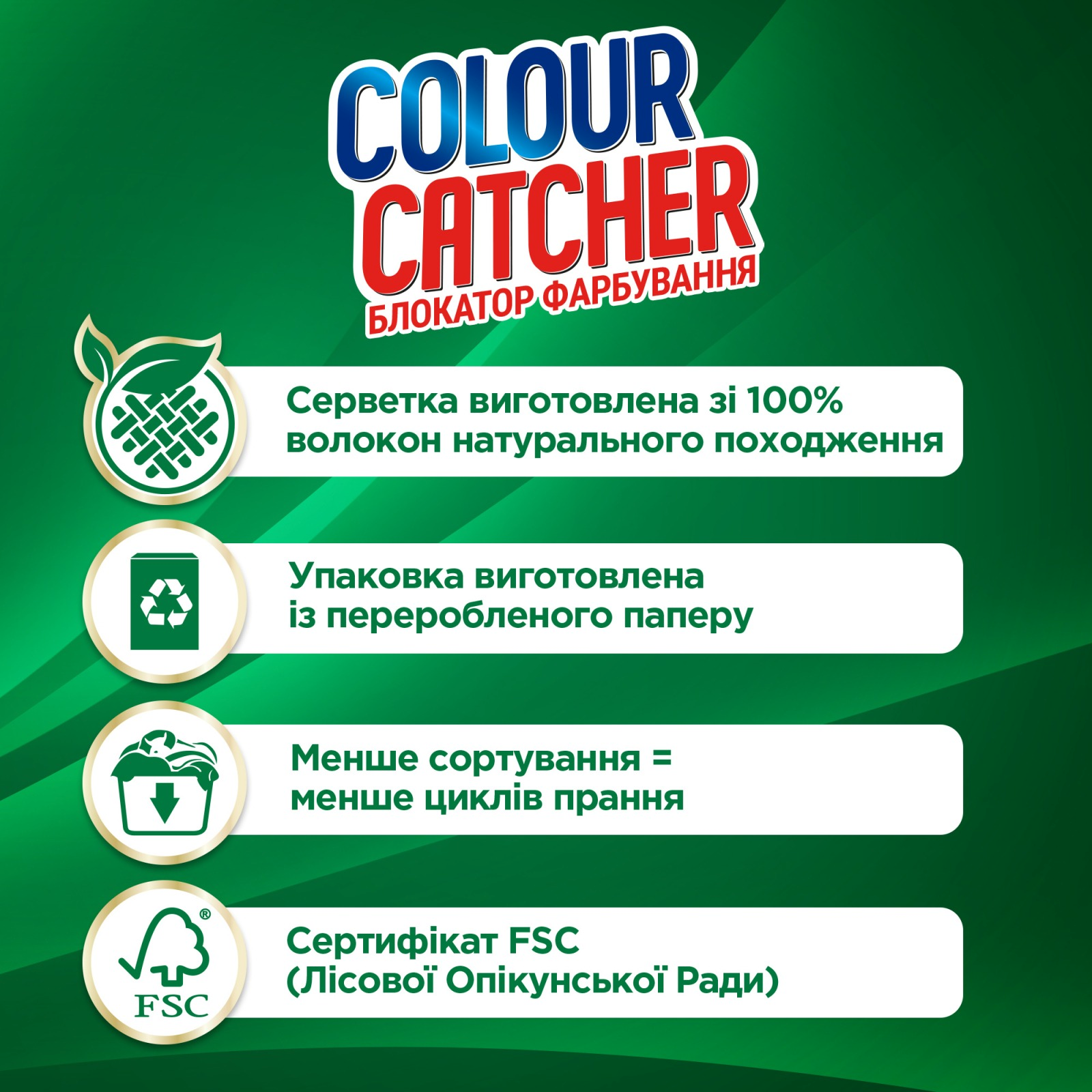 Кольорові серветки для прання K2r Colour Catcher 10 штфото4