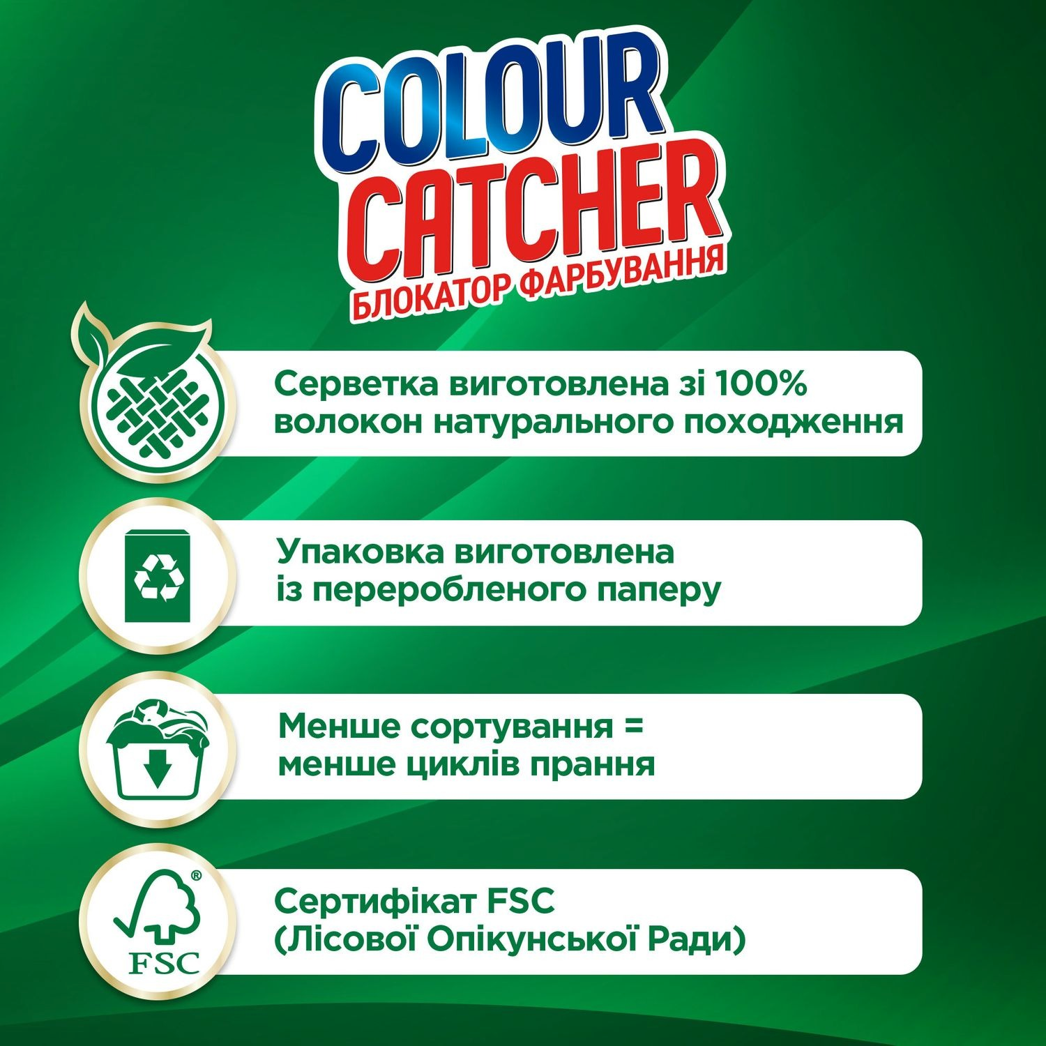 Кольоропоглинаючі серветки для прання K2r Colour Catcher 20 штфото4