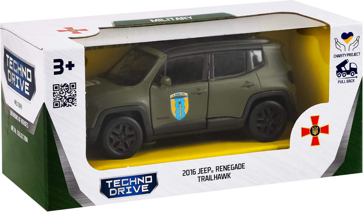 Автомодель серии "Шевроны Героев" - Jeep Renegade Trailhawk - "Айдар" (250351W) фото 13