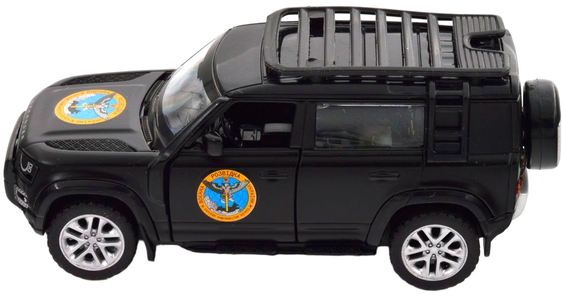 Автомодель серии "Шевроны Героев" - Land Rover Defender 110 - "ГУР МО" (250364M) фото 