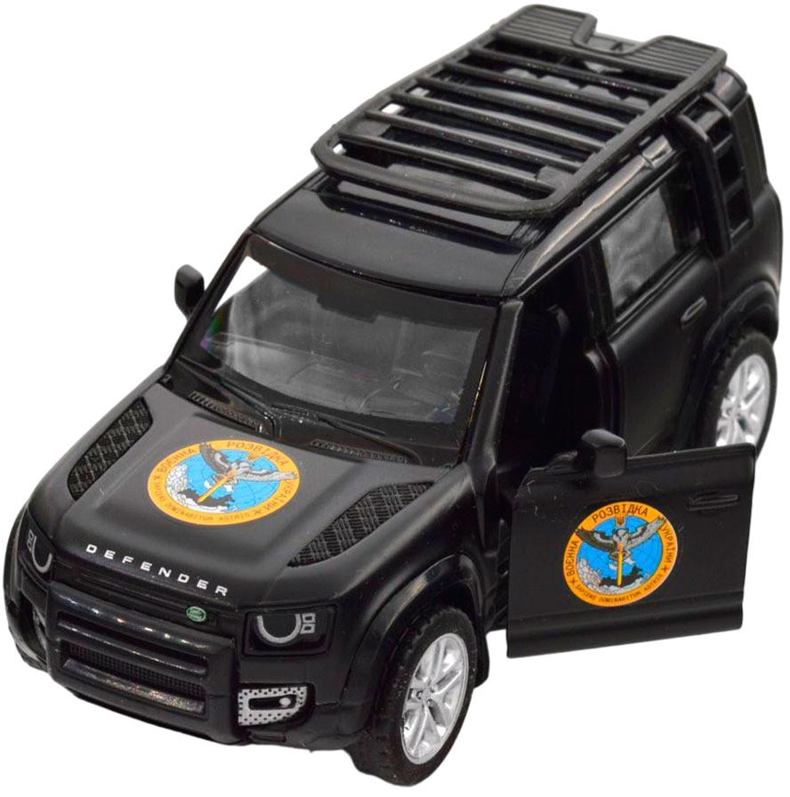 Автомодель серии "Шевроны Героев" - Land Rover Defender 110 - "ГУР МО" (250364M) фото 