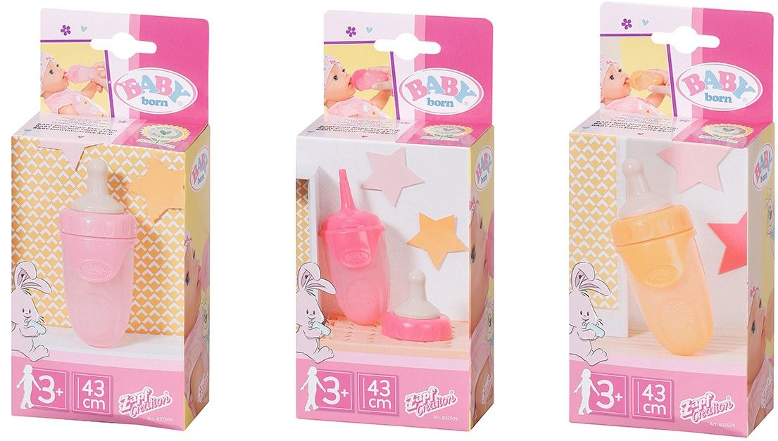 Бутылочка для куклы Baby Born - Удобное Кормление S2 (3 в ассорт.) (832509) фото 