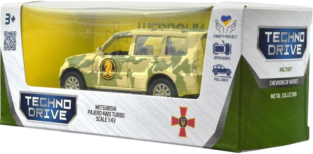 Автомодель серії "Шеврони Героїв" - Mitsubishi Pajero 4Wd Turbo - "47 ОМБр"фото