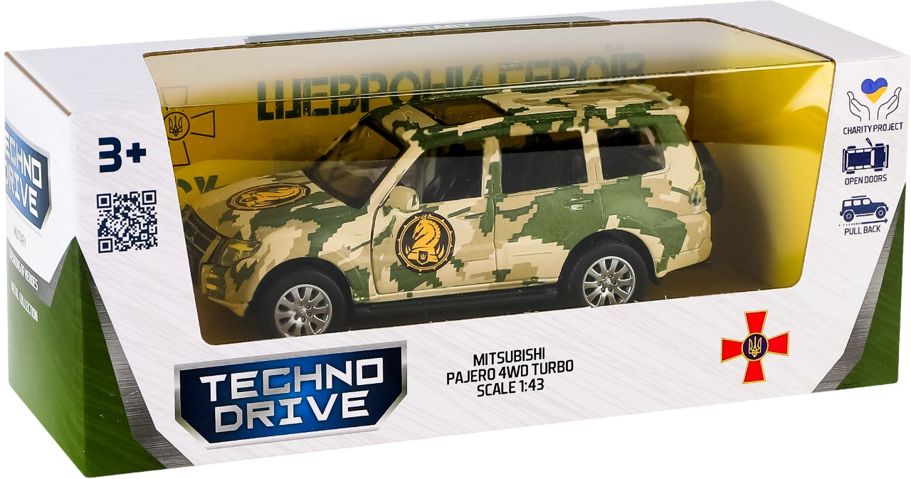 Автомодель серії "Шеврони Героїв" - Mitsubishi Pajero 4Wd Turbo - "47 ОМБр"фото