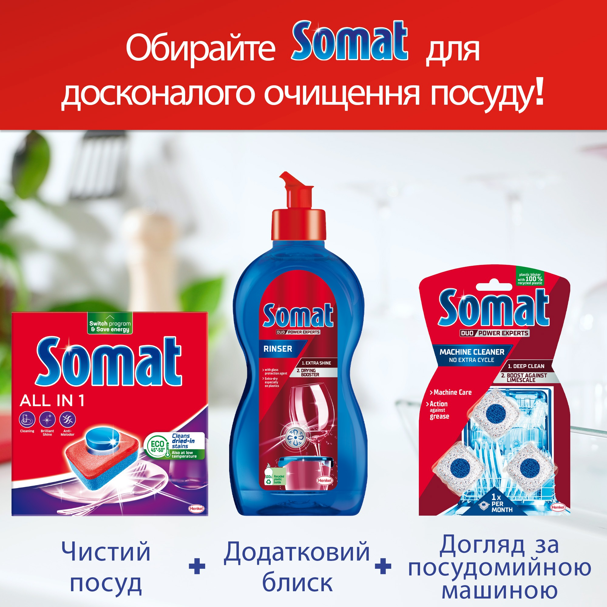 Таблетки для посудомоечных машин Somat All in 1 Extra 24 шт фото 6