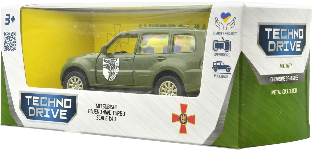 Автомодель серии "Шевроны Героев" - Mitsubishi Pajero 4Wd Turbo - "93 ОМБр" (250283M) фото 15