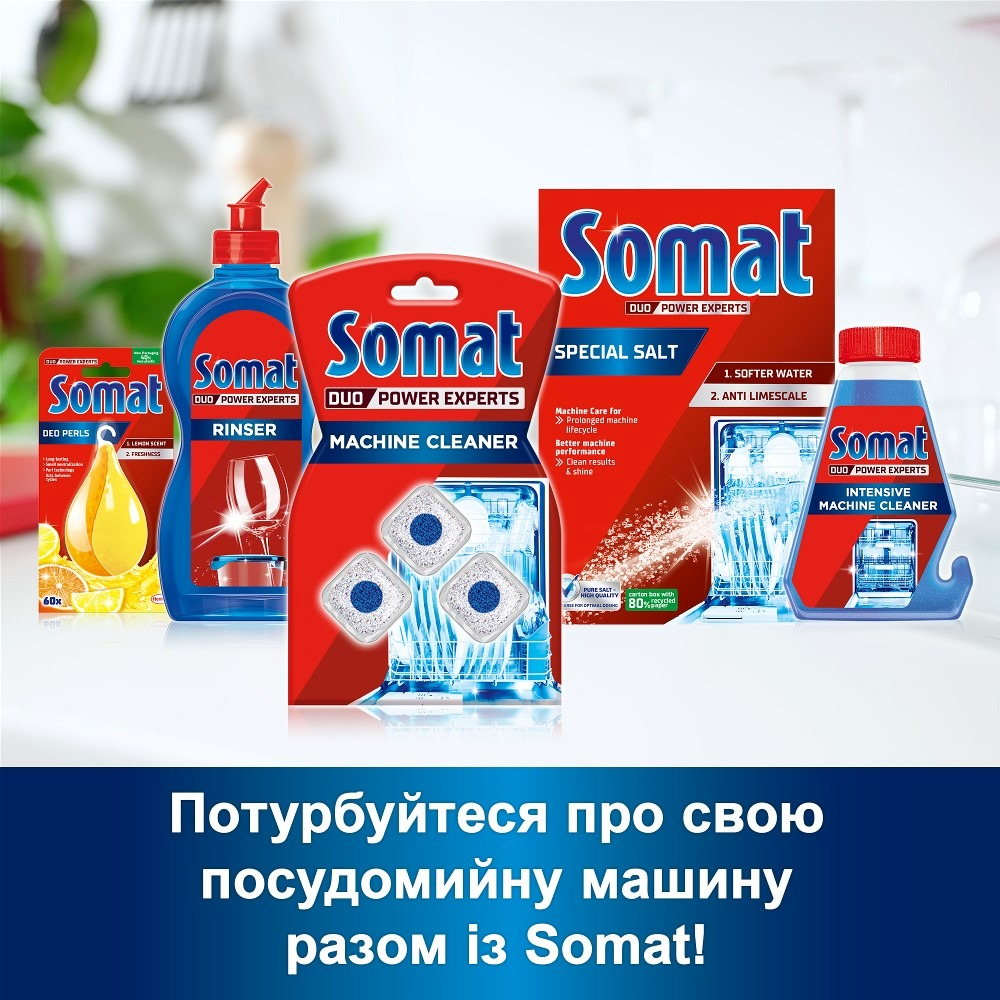 Средство для ухода за посудомоечной машиной Somat Machine Cleaner 60 г фото 5