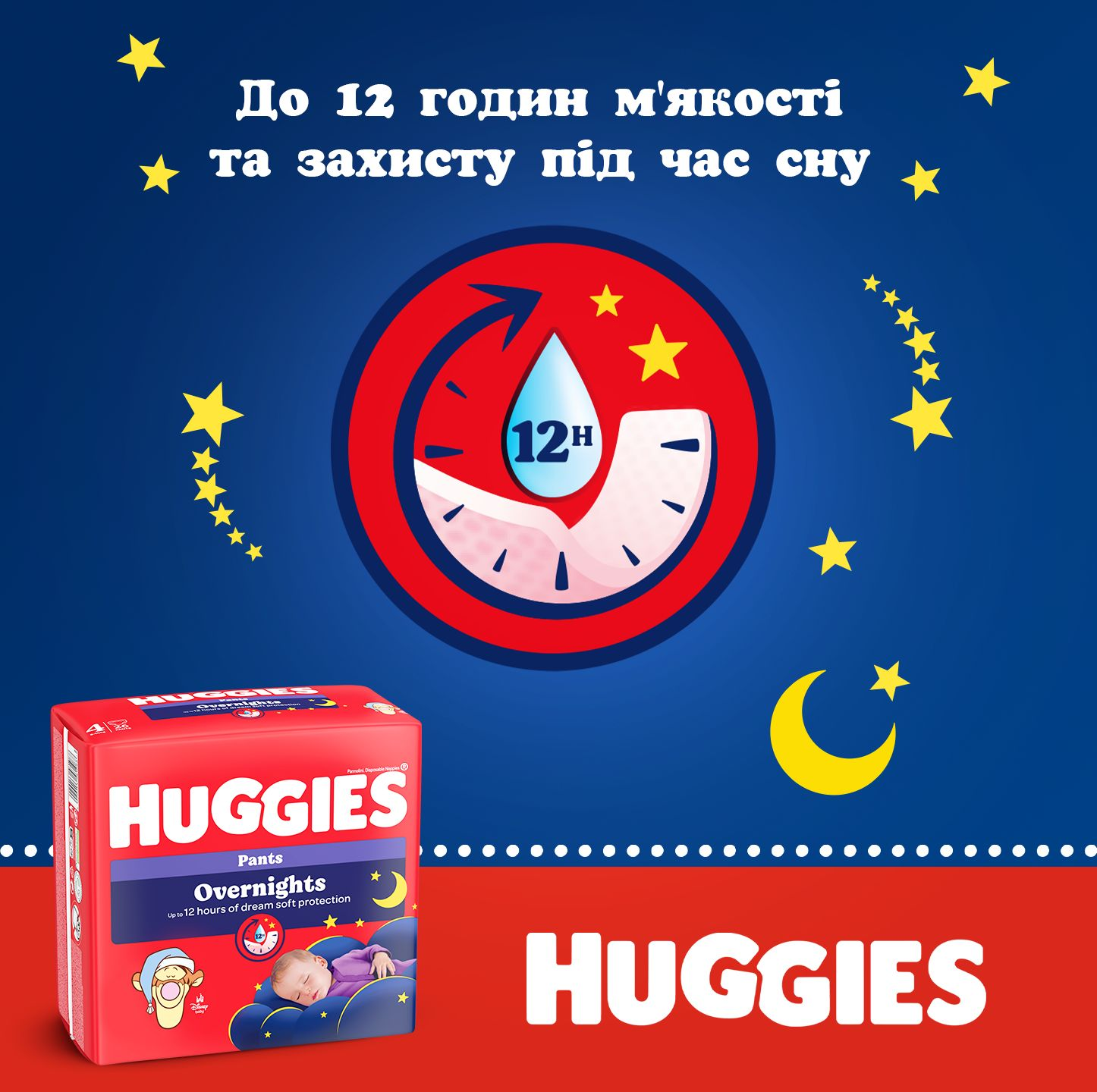 Подгузники-трусики Huggies Overnights Pants 4 9-14 кг 26 шт фото 3