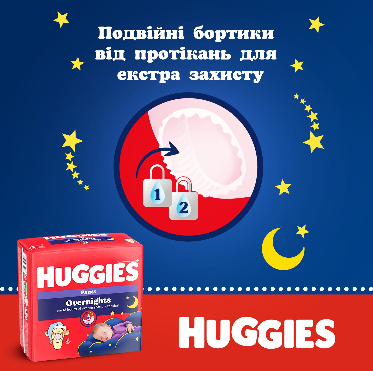 Подгузники-трусики Huggies Overnights Pants 4 9-14 кг 26 шт фото 8