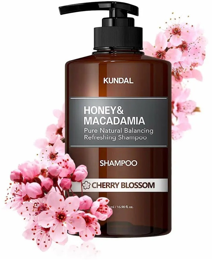 Шампунь для волос Kundal Honey & Macadamia Безсульфатный Цветущая вишня 500 мл фото 3