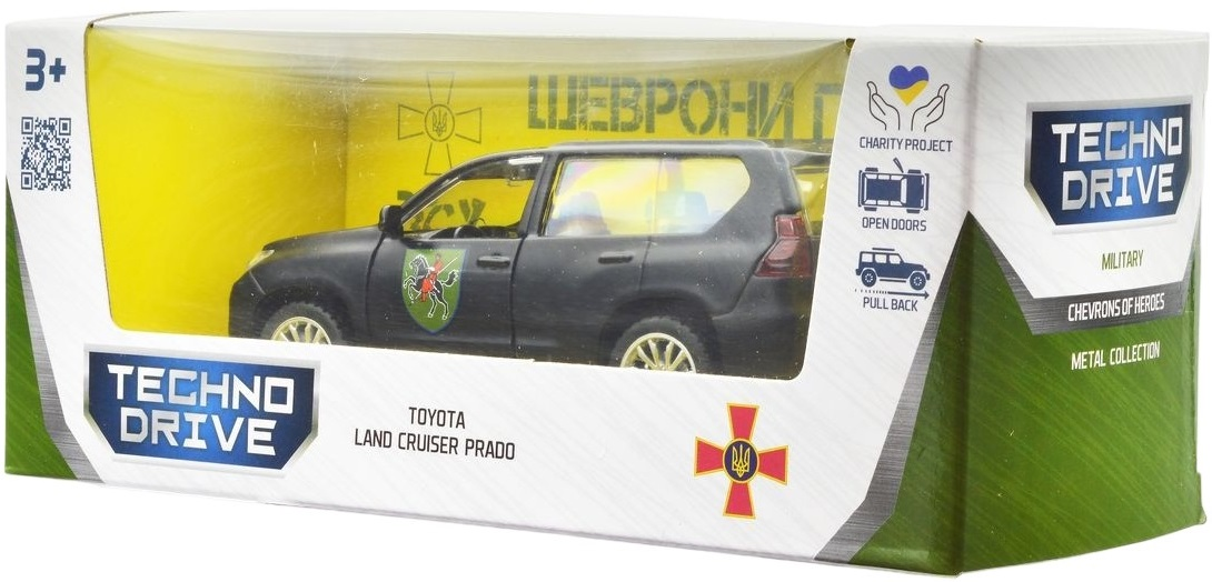 Автомодель серии "Шевроны Героев" - Toyota Land Cruiser Prado - "110 ОМБр" (250359M) фото 