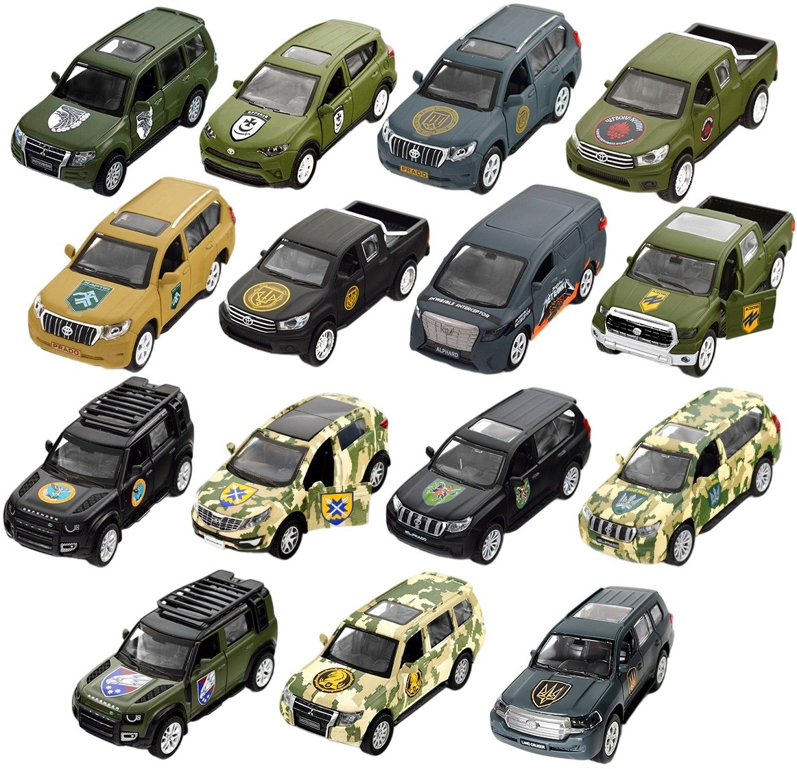 Автомодель серии "Шевроны Героев" - Toyota Land Cruiser Prado - "110 ОМБр" (250359M) фото 