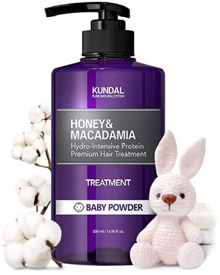 Кондиціонер для волосся Kundal Honey&Macadamia Protein Treatment Baby Powder 500 млфото2