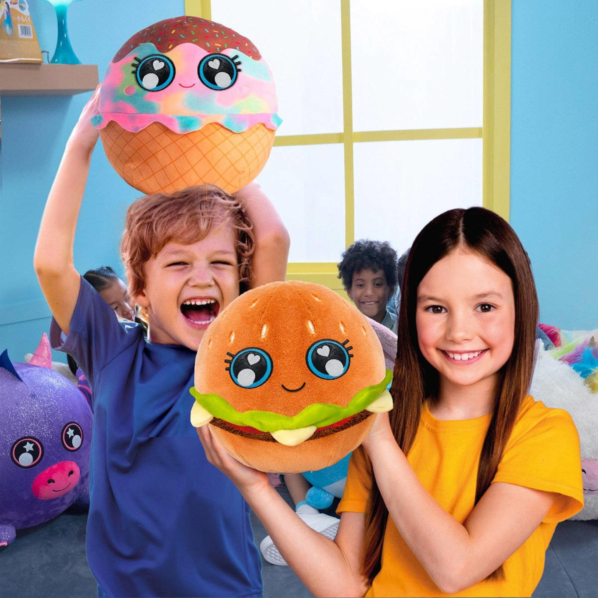 Ігровий набір Biggies серії "Little Foodies" W2 - Бургер (Надувна Іграшка, Насос)фото