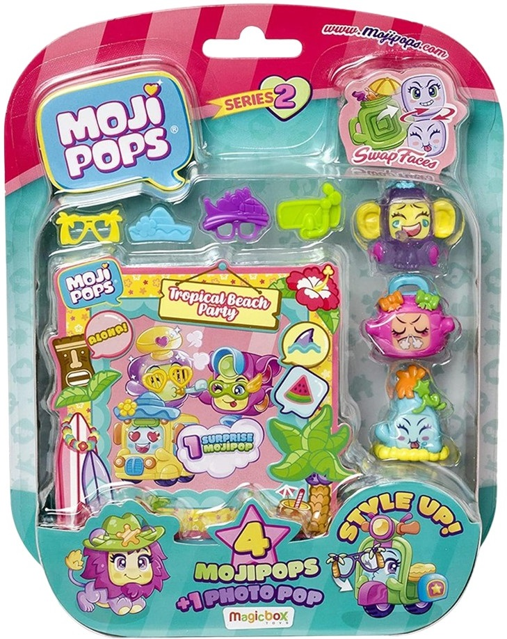 Игровой набор Moji Pops S2 - Фотосессия (4 Фигурки, Аксессуары) (PMP2B416IN00) фото 2