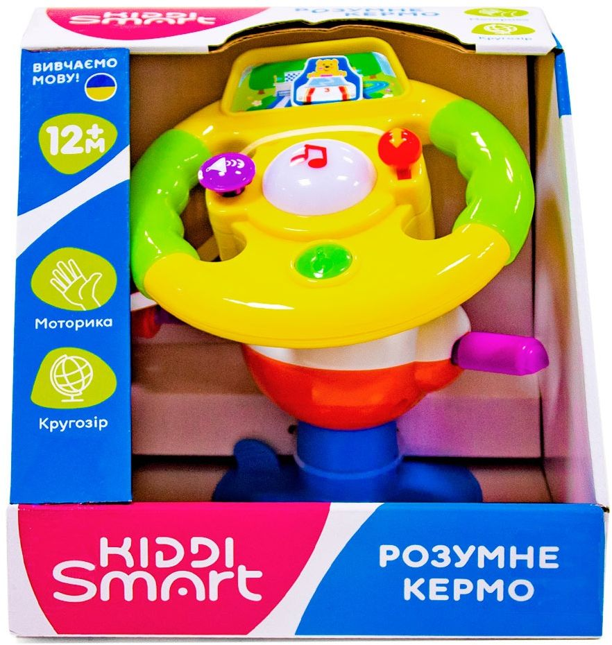 Игрушка на присоске Kiddi Smart - Умный Руль (Свет, Украинский) (63420) фото 7