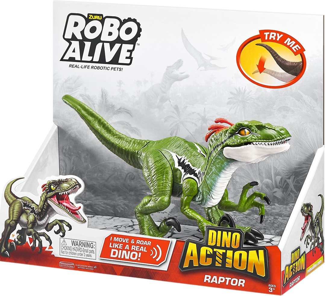 Інтерактивна іграшка Robo Alive серії "Dino Action" – Раптор (7172)фото7