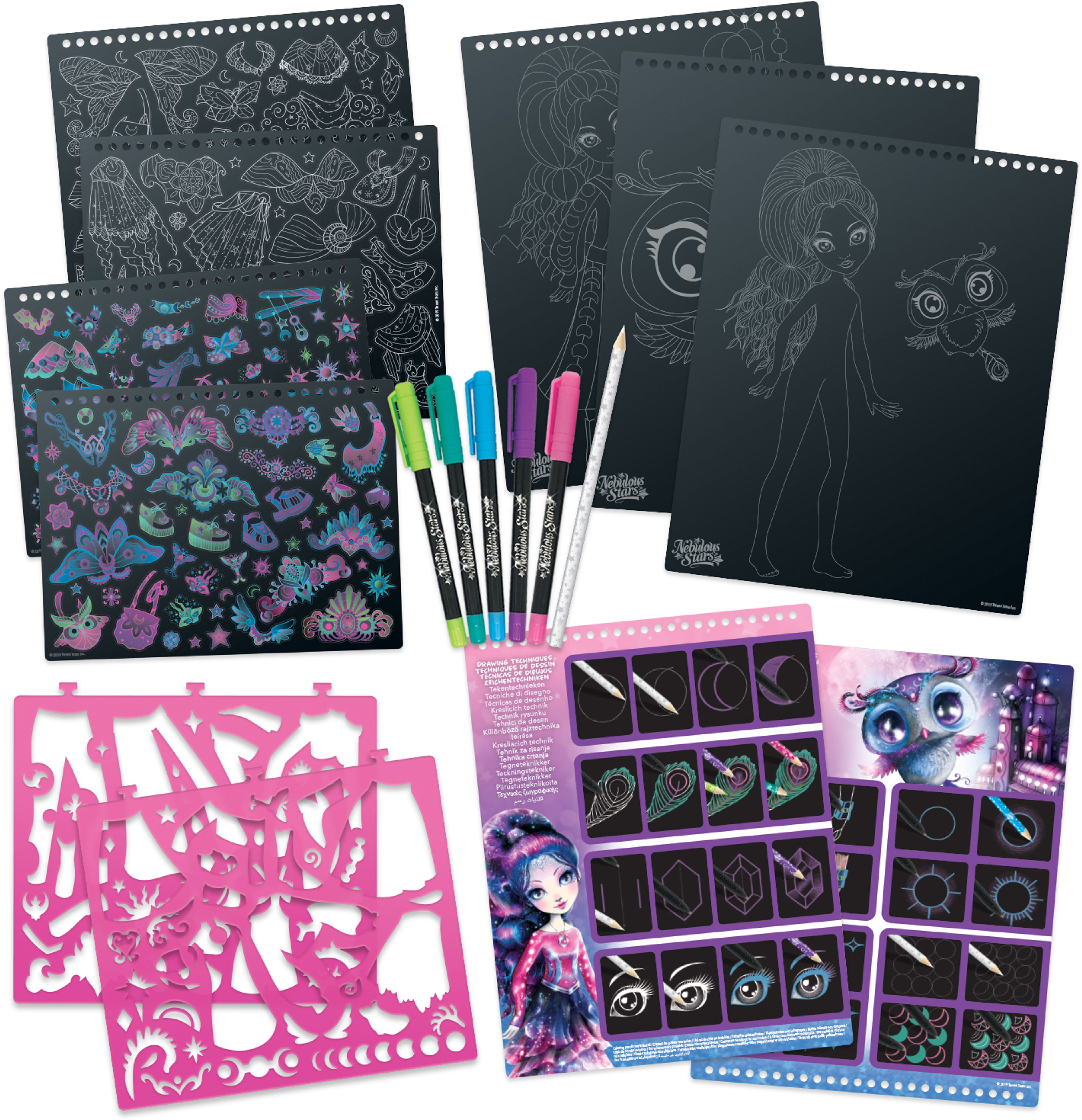 Набір для творчості Nebulous Stars - Скетчбук: Екліпсія, Чорні Листифото3