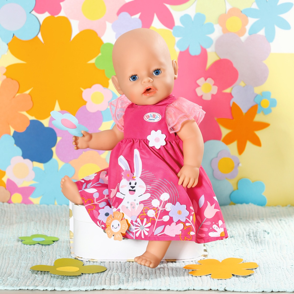 Одяг для ляльки Baby Born - Сукня з квітами (43 см.)фото5