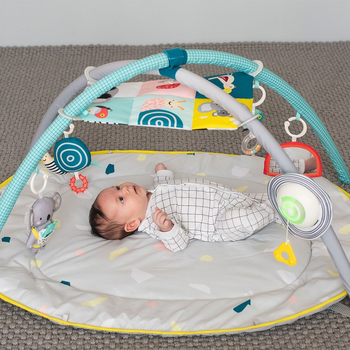 Развивающий музыкальный коврик с дугами коллекции "Мечтательные Коалы" - Мир Вокруг (100Х80Х53 см.) (12435) фото 
