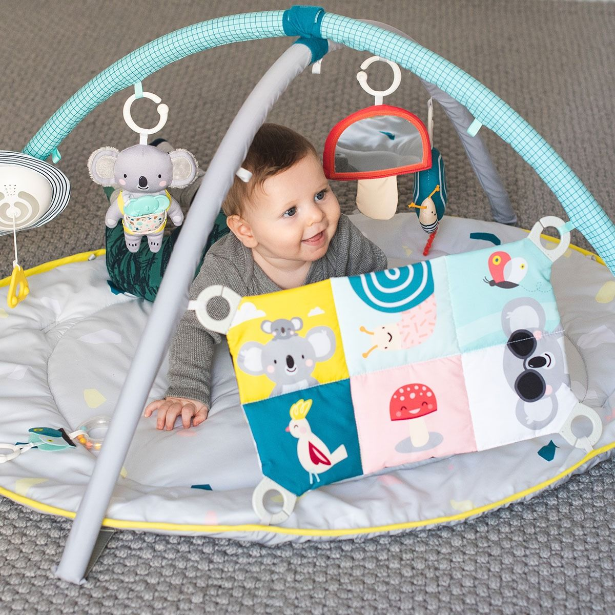 Развивающий музыкальный коврик с дугами коллекции "Мечтательные Коалы" - Мир Вокруг (100Х80Х53 см.) (12435) фото 