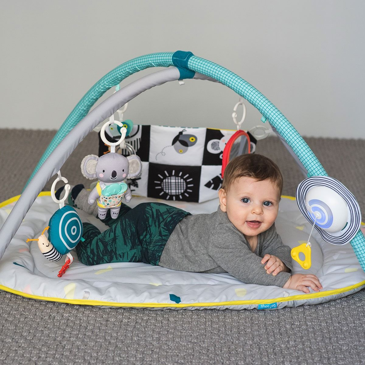 Развивающий музыкальный коврик с дугами коллекции "Мечтательные Коалы" - Мир Вокруг (100Х80Х53 см.) (12435) фото 