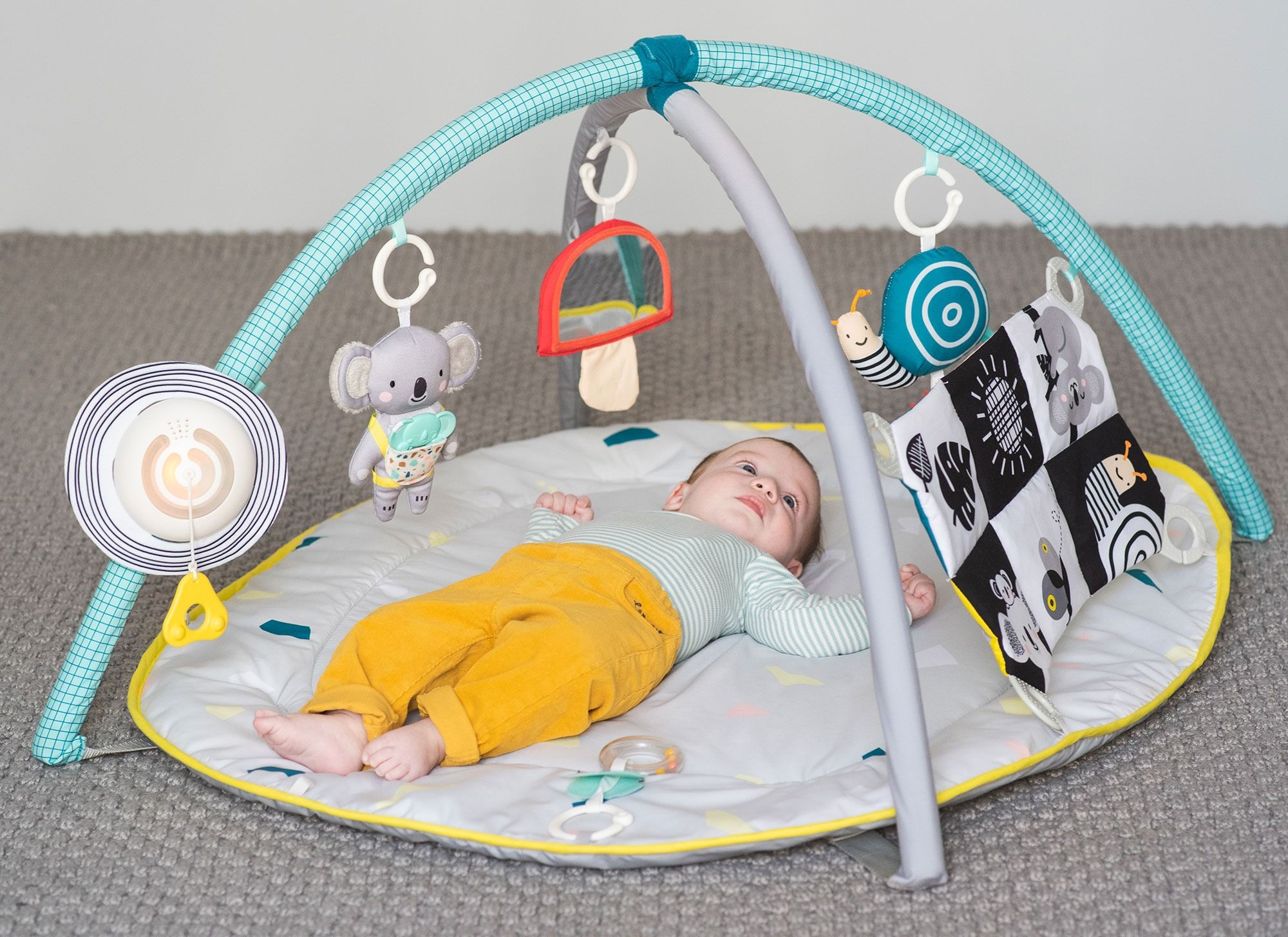 Развивающий музыкальный коврик с дугами коллекции "Мечтательные Коалы" - Мир Вокруг (100Х80Х53 см.) (12435) фото 