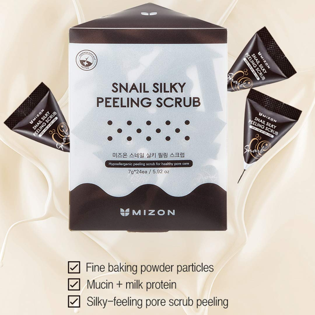 Скраб для лица Mizon Snail Silky 24*7 г фото 3