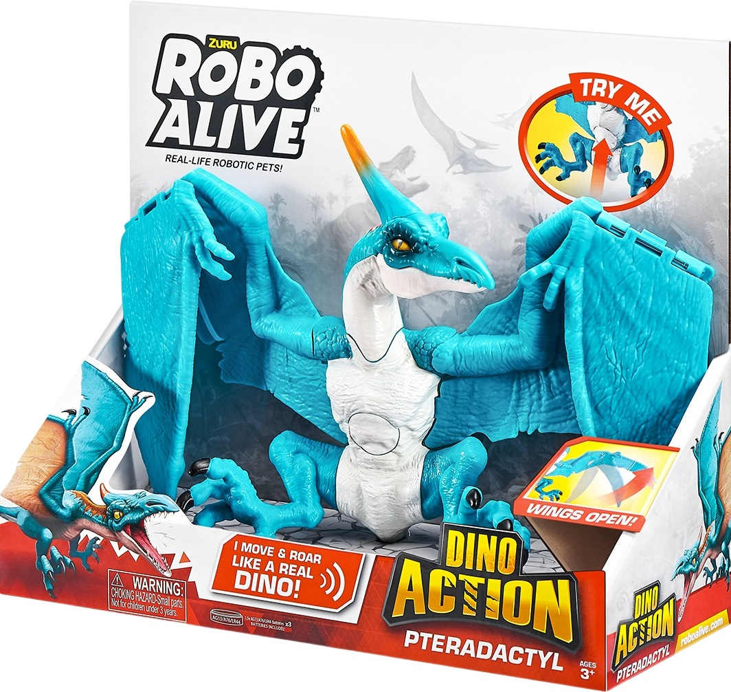 Интерактивная игрушка Robo Alive серии "Dino Action" - Птеродактиль (7173_Pets&RoboAlive) фото 9