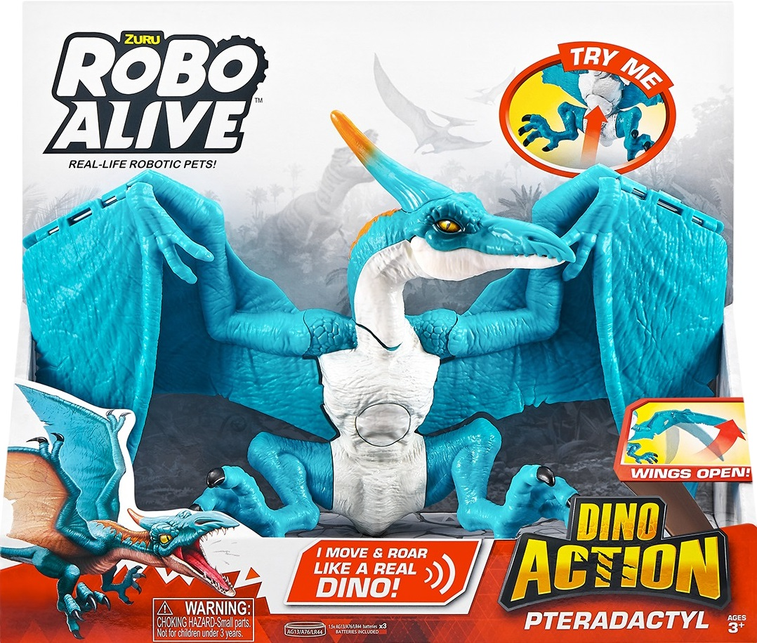 Интерактивная игрушка Robo Alive серии "Dino Action" - Птеродактиль (7173_Pets&RoboAlive) фото 10