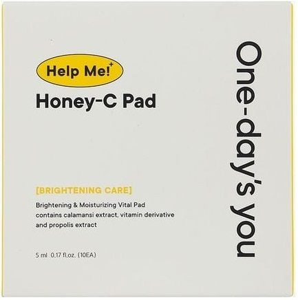 Тонер-диски для обличчя One-Day's You Help Me Honey-c Pad з прополісом та вітаміном 60 штфото