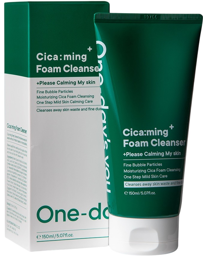 Пінка для вмивання One-Day's You Cicaming Foam Cleanser Заспокійлива 150 млфото2