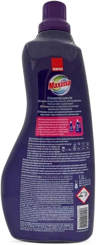 Гель для стирки Sano Maxima Mix & Wash х2 Концентрированный 1.5 л фото 2