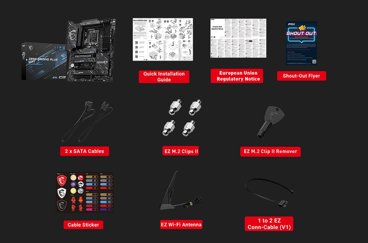 Материнcкая плата MSI Z890 GAMING PLUS WIFI (911-7E34-002) фото 6