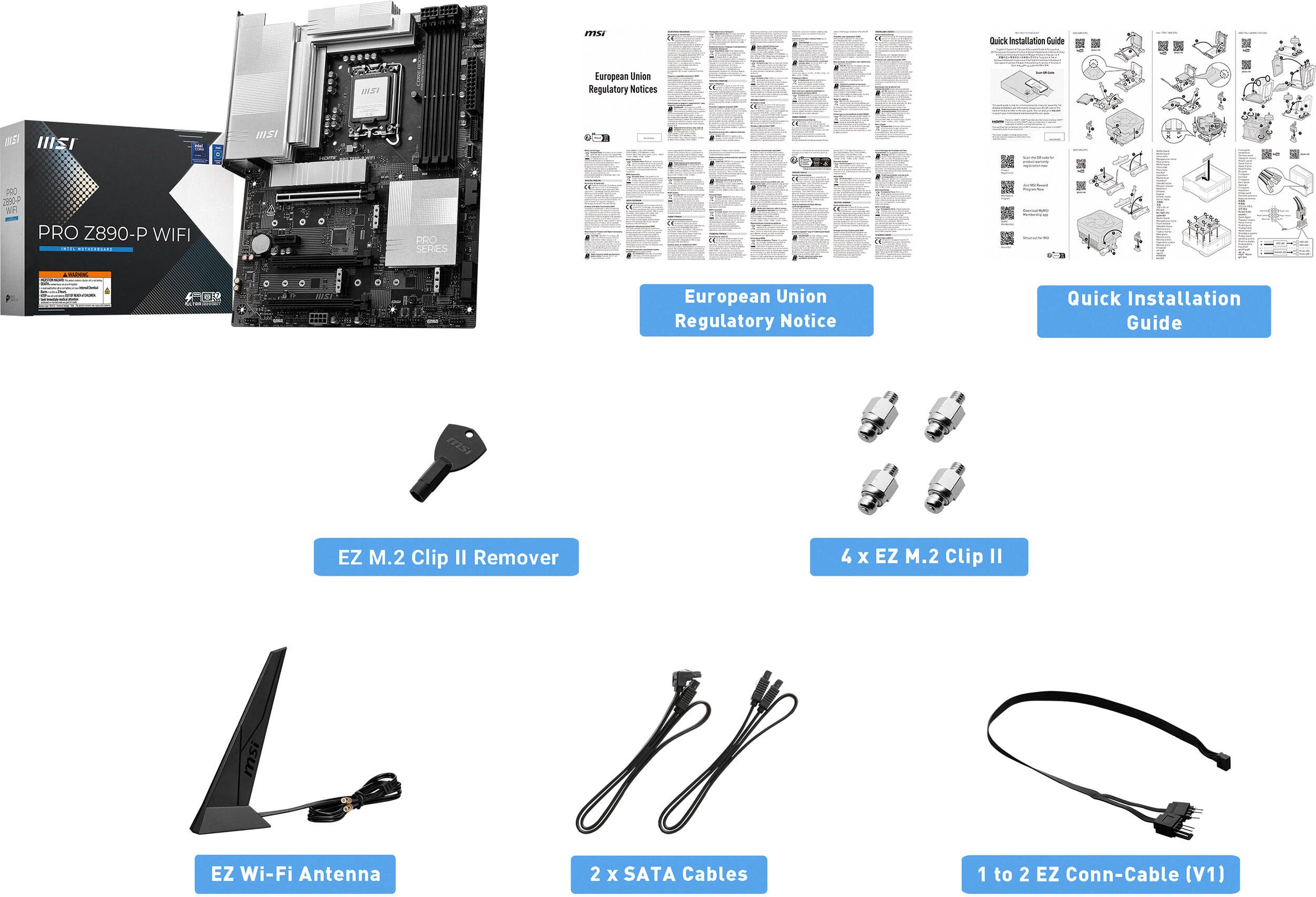 Материнcкая плата MSI PRO Z890-P WIFI (911-7E34-001) фото 7