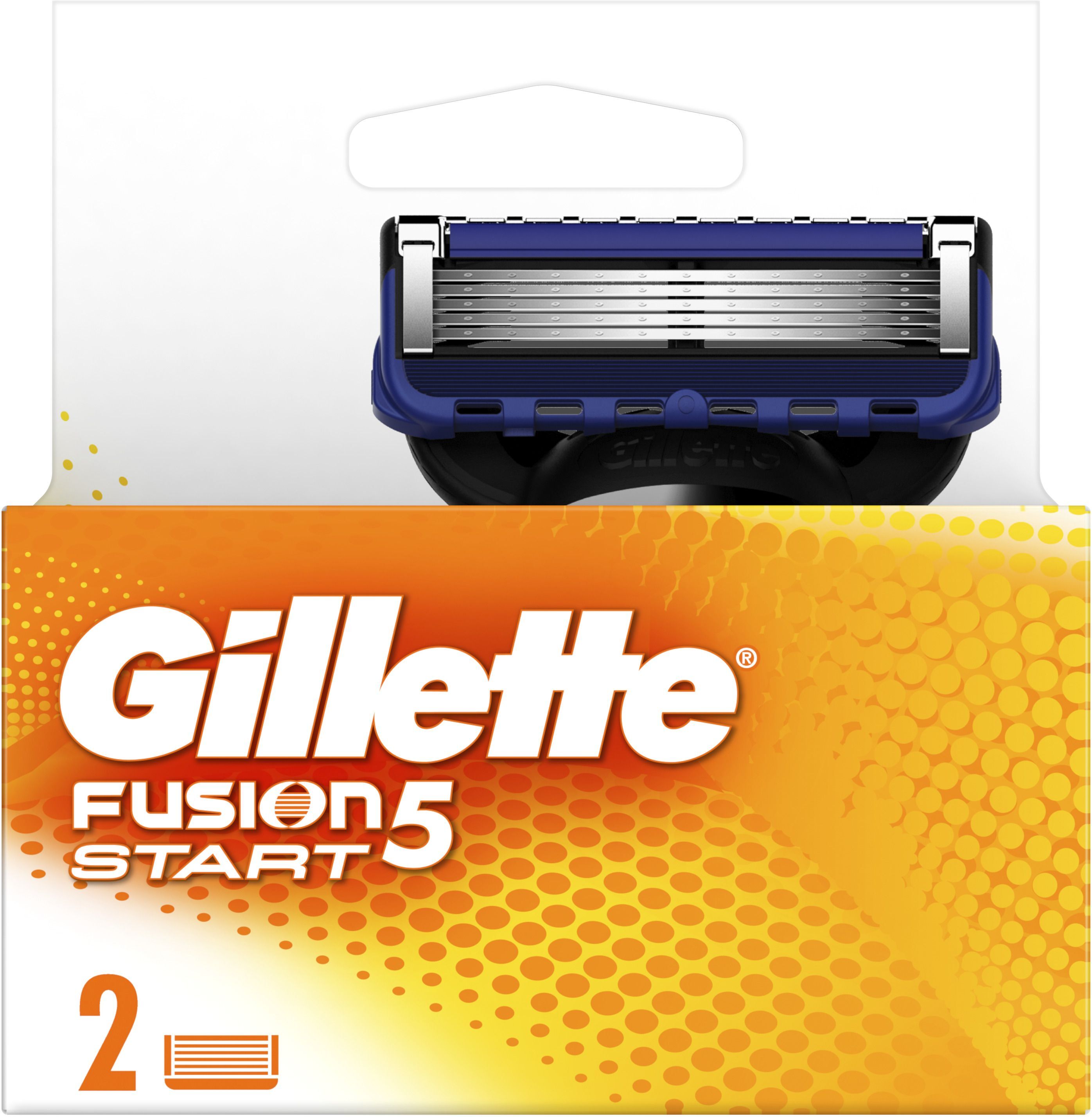 Змінні картриджі для гоління Gillette Fusion 5 Start 2 штфото
