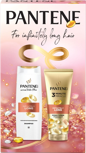 Подарочный набор Шампунь Pantene Infinitely Long 400 мл + Кондиционер 220 мл фото 2