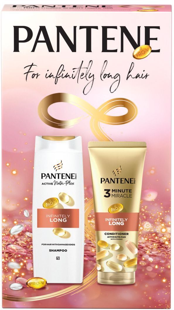Подарунковий набір Шампунь Pantene Infinitely Long 400 мл + Кондиціонер 220 млфото2