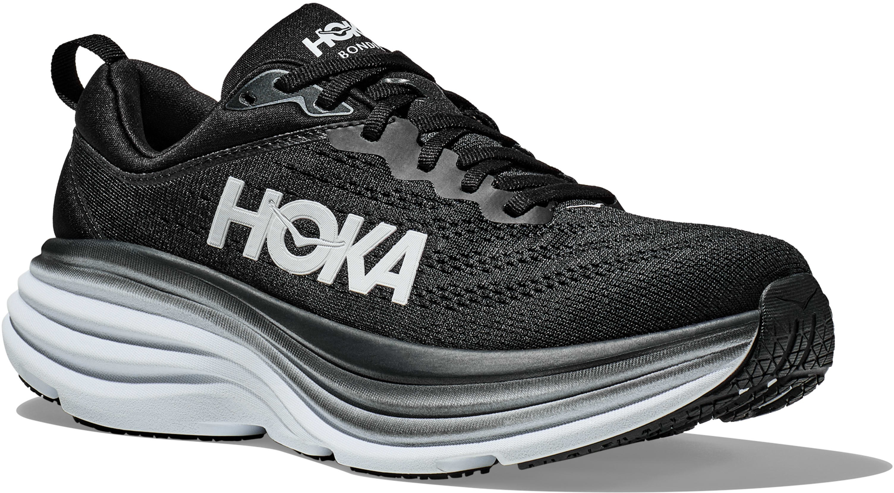 Кросівки чоловічі для бігу Hoka 1123202-BWHT M BONDI 8 41,5 (8 US) чорніфото3