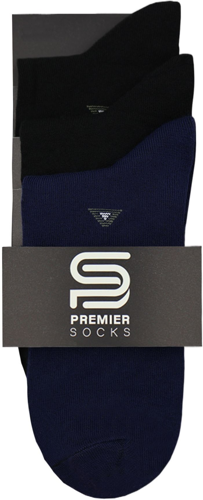 Набор носков мужских Premier Socks 42-43 3 пары черные/темно-синие (4820203354719) фото 5