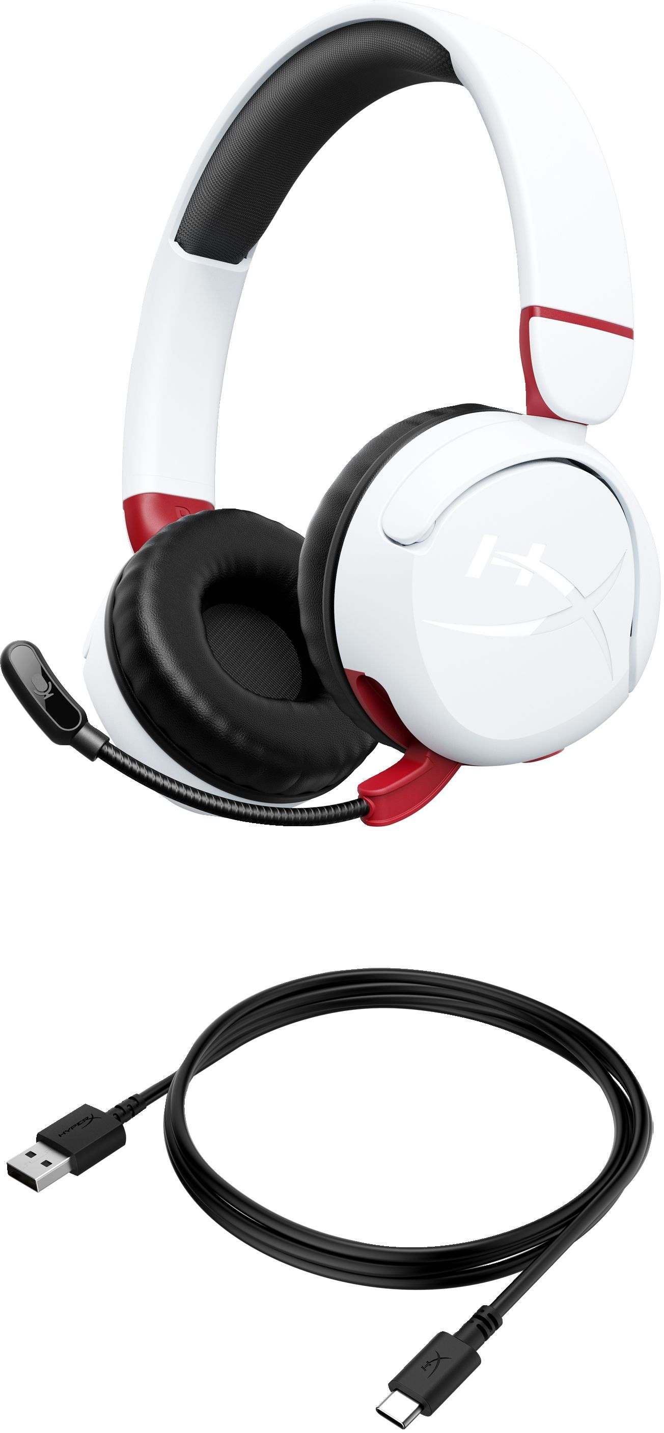 Ігрова гарнітура HyperX Cloud Mini Wireless, White (7G8F2AA)фото8