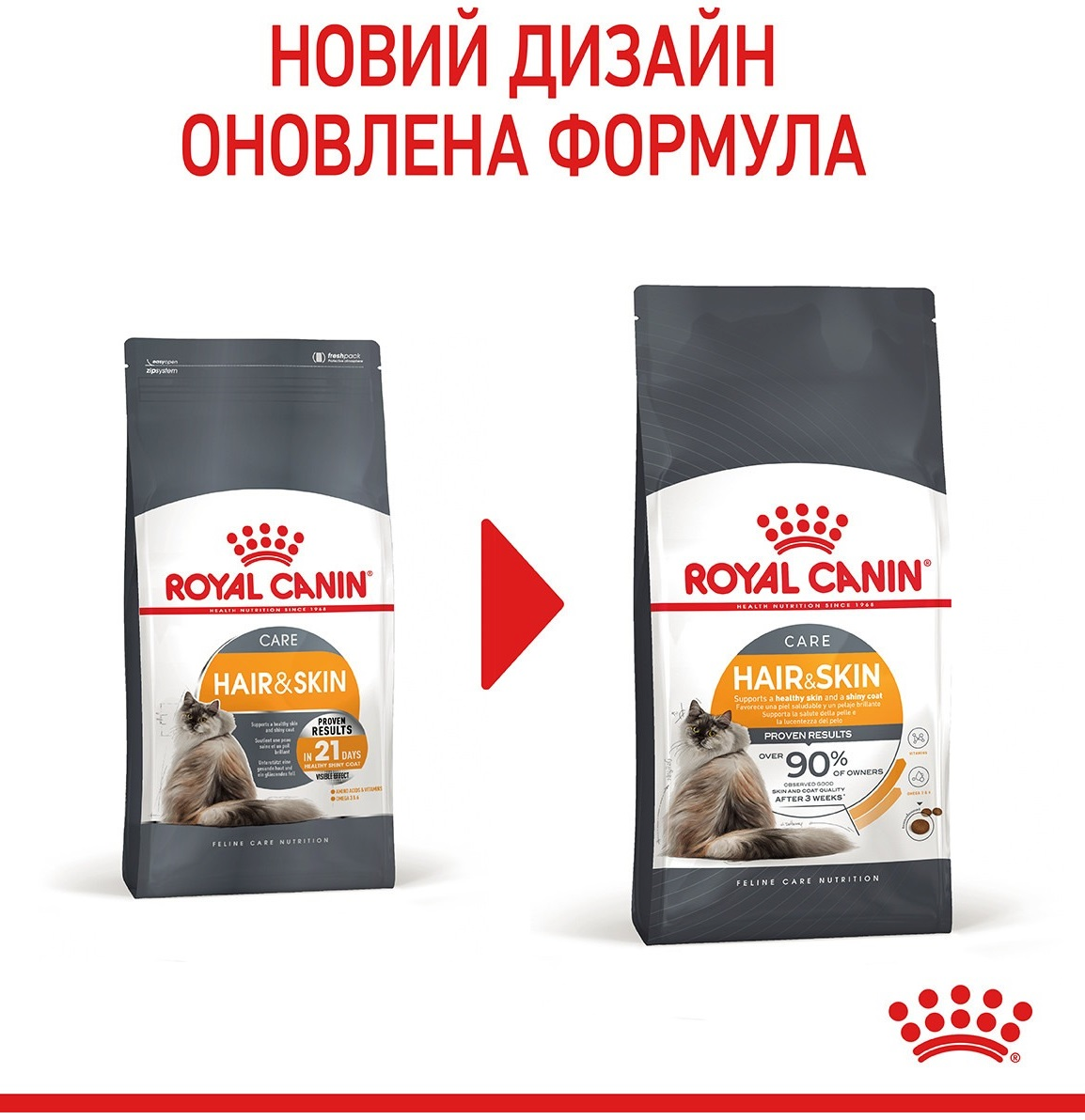 Сухий корм для кішок Royal Canin Hair&Skin Care 8 кг + 2кг (11401) (1272550721257)фото10