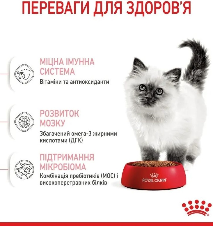 Сухой корм для котят Royal Canin Kitten 8 кг + 2 кг (11415) (1272551702972) фото 4