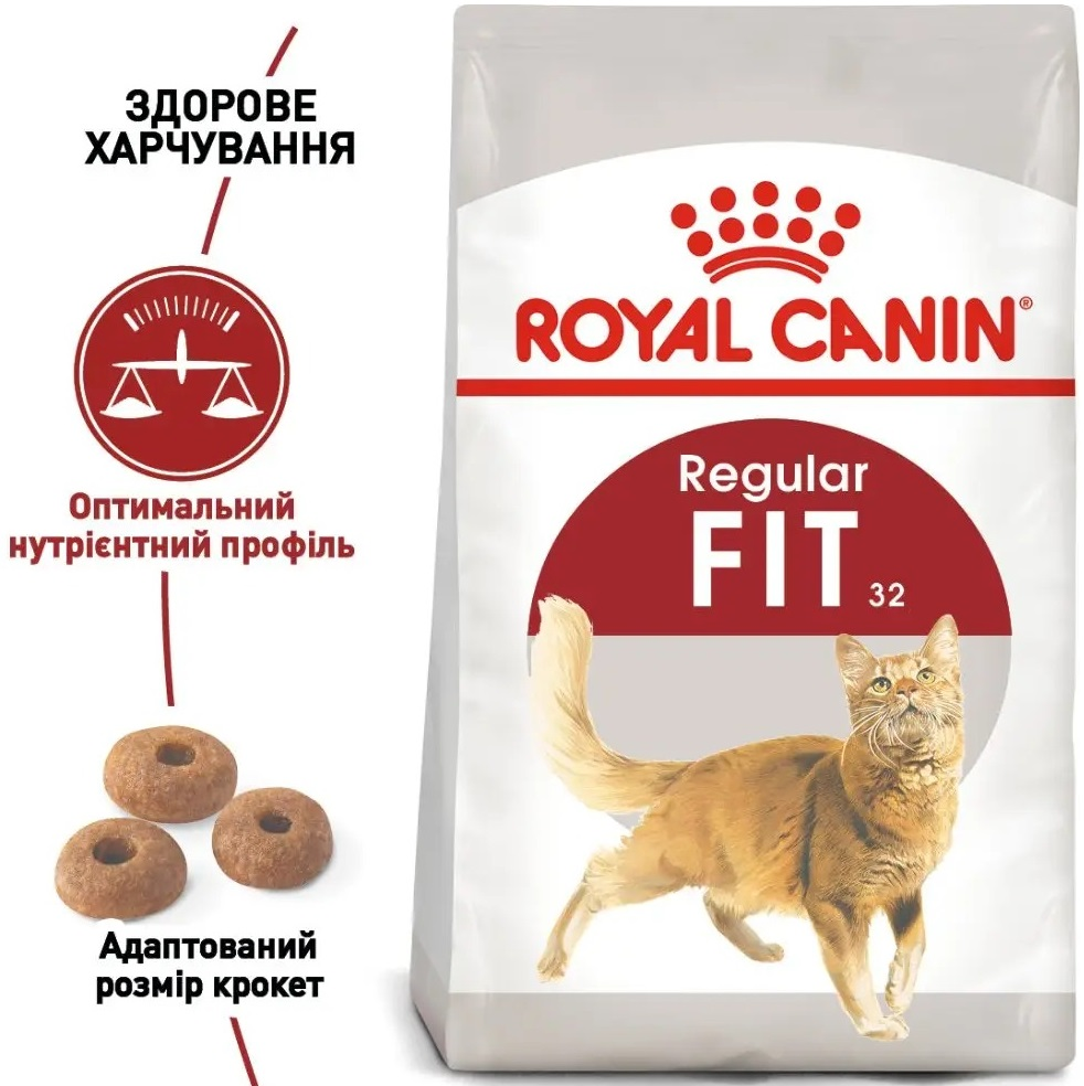 Сухий корм для домашніх та вуличних кішок Royal Canin Fit 8 кг + 2 кг (11417) (1272551702248)фото2