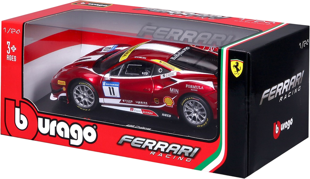 Автомодель Bburago Ferrari 488 Challenge (1:24), (18-26308) фото 12