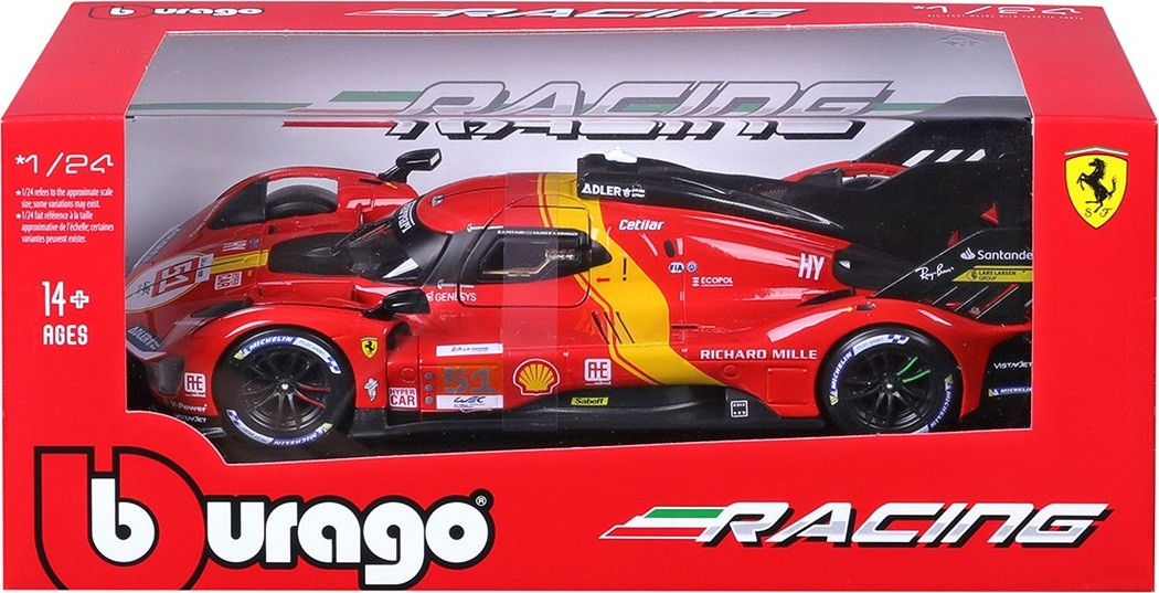 Автомодель Bburago Ferrari 499P LMH (1:24), (18-26309) фото 9